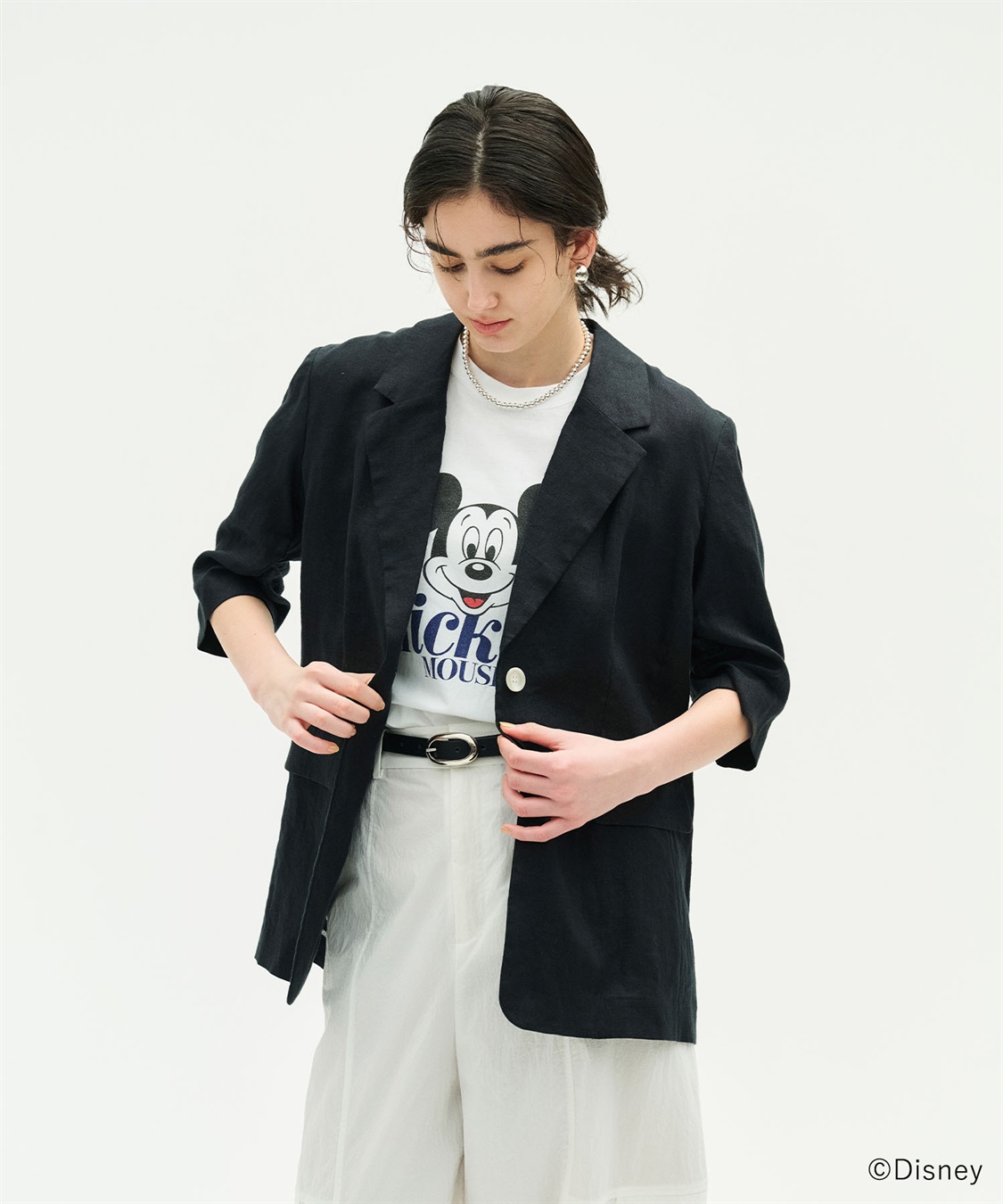 N.O.R.C 【フレンチリネン】ハーフスリーブジャケット_sub_5