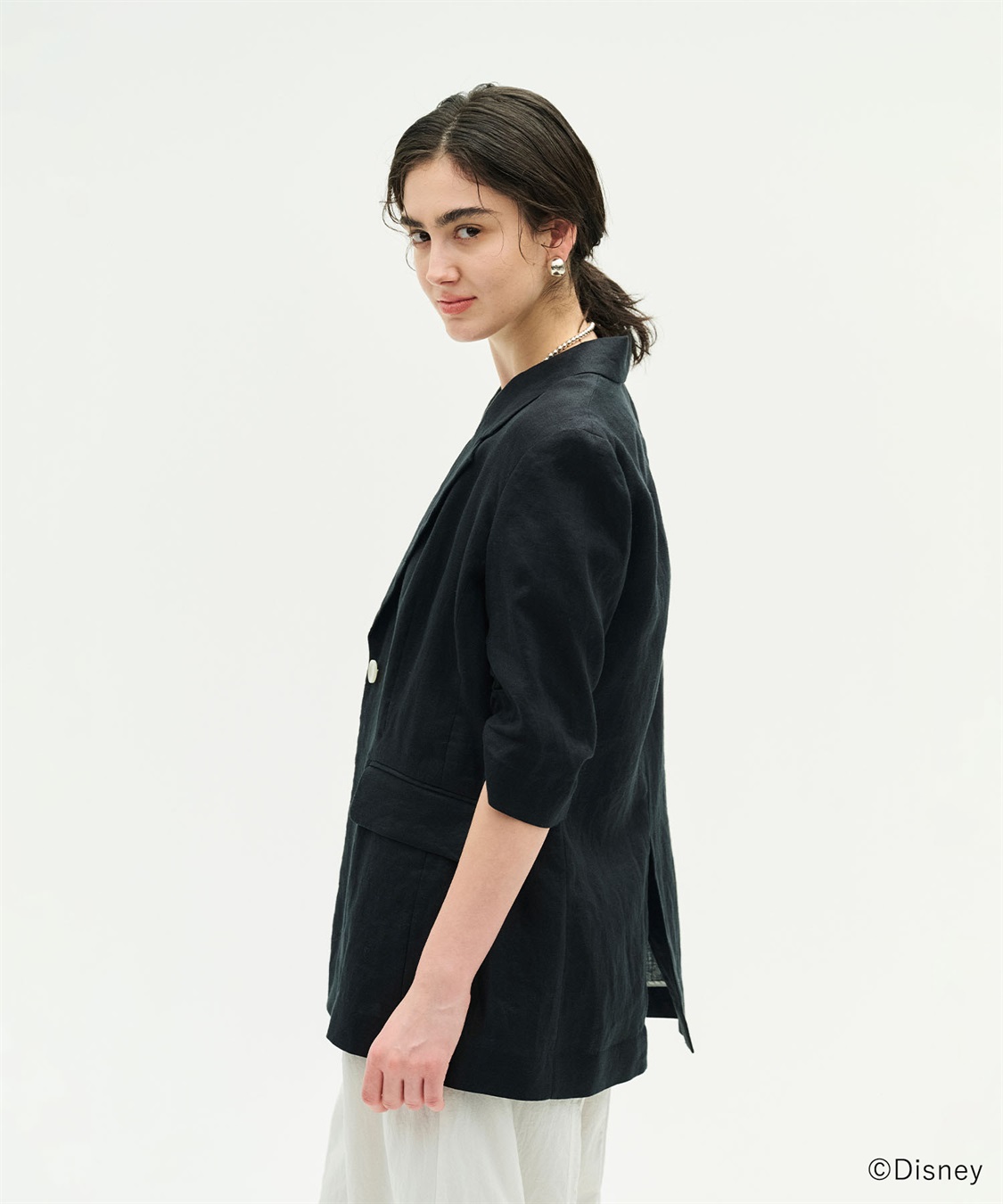 N.O.R.C 【フレンチリネン】ハーフスリーブジャケット_sub_8