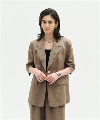 N.O.R.C 【フレンチリネン】ハーフスリーブジャケット_subthumb_9