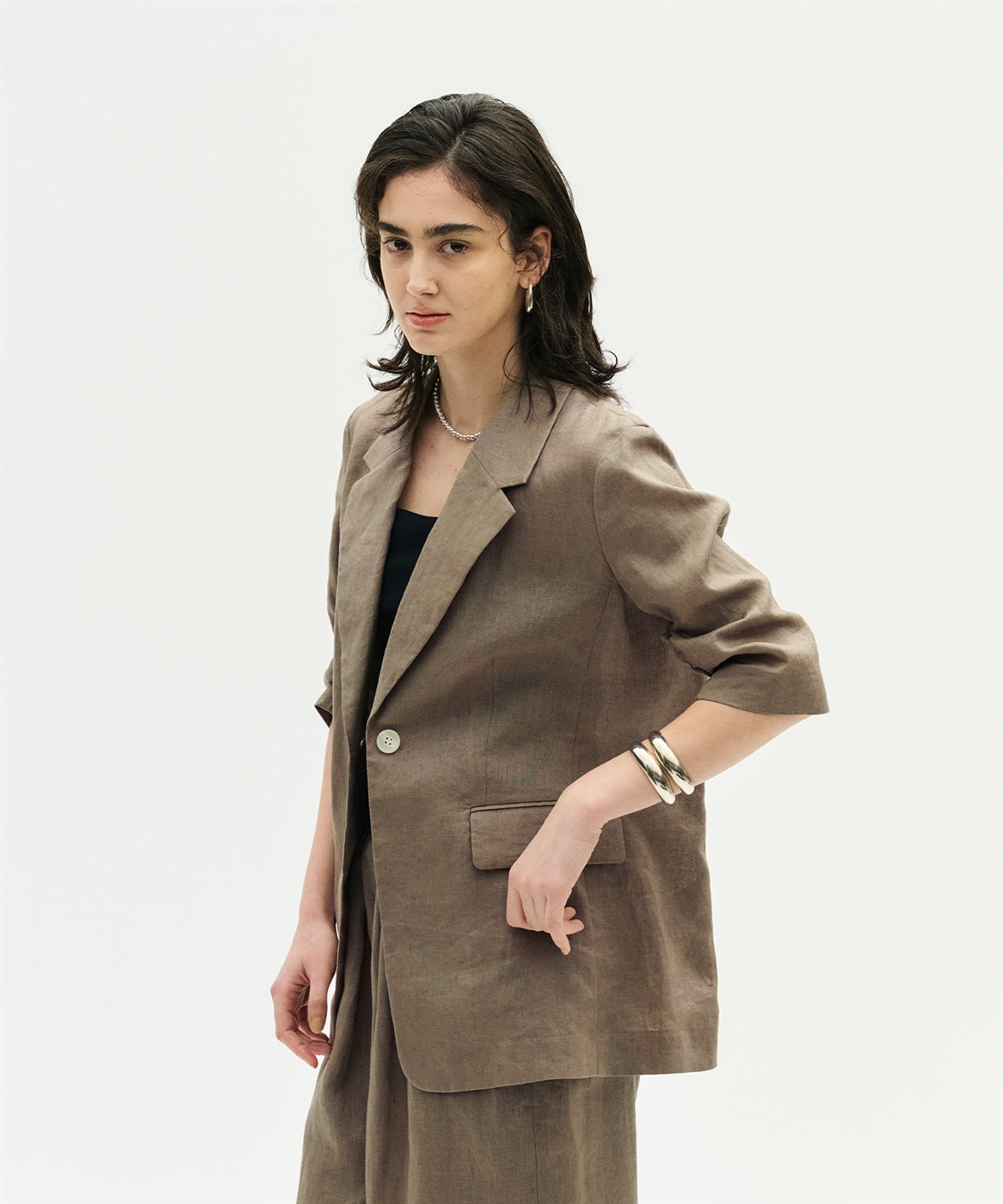 N.O.R.C 【フレンチリネン】ハーフスリーブジャケット_sub_14