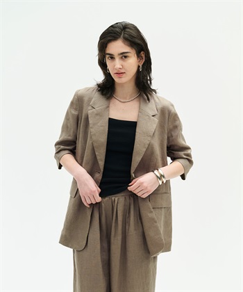 N.O.R.C 【フレンチリネン】ハーフスリーブジャケット_subthumb_15