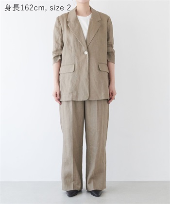 N.O.R.C 【フレンチリネン】ハーフスリーブジャケット_subthumb_21