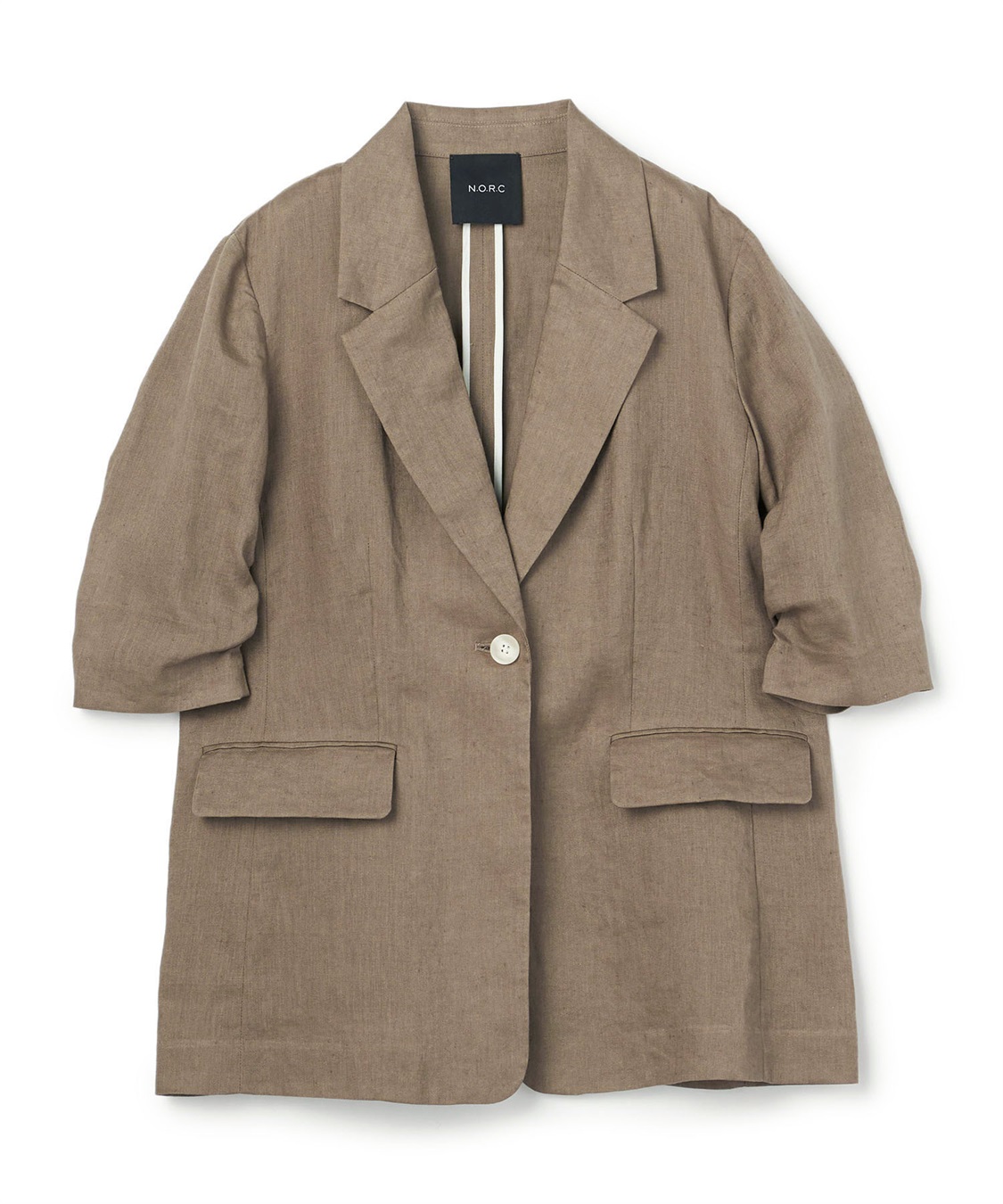 N.O.R.C 【フレンチリネン】ハーフスリーブジャケット_sub_23