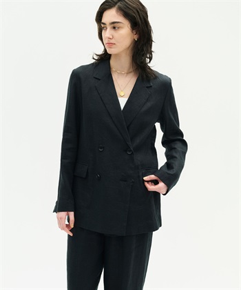 N.O.R.C 【フレンチリネン】ダブルテーラードジャケット_subthumb_3