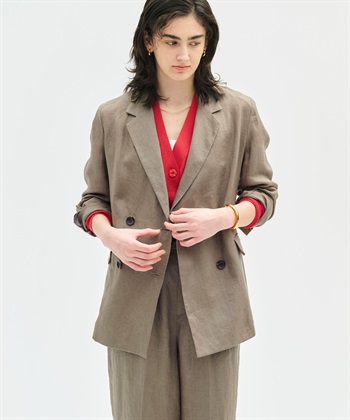 N.O.R.C 【フレンチリネン】ダブルテーラードジャケット_subthumb_16