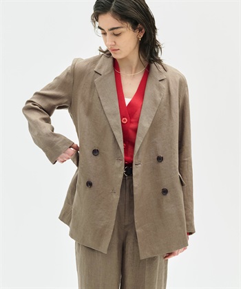 N.O.R.C 【フレンチリネン】ダブルテーラードジャケット_subthumb_17