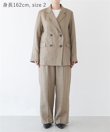 N.O.R.C 【フレンチリネン】ダブルテーラードジャケット_subthumb_23