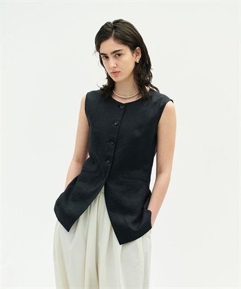 N.O.R.C 【フレンチリネン】フォルムベスト_subthumb_1