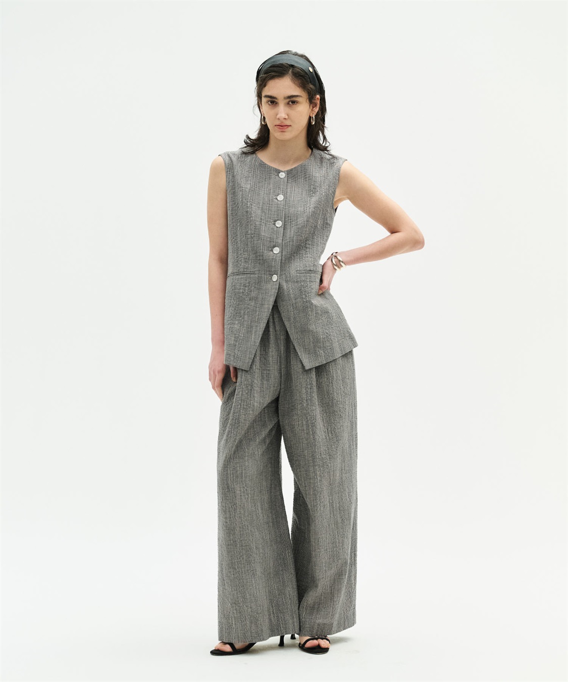 N.O.R.C 【フレンチリネン】フォルムベスト_sub_10