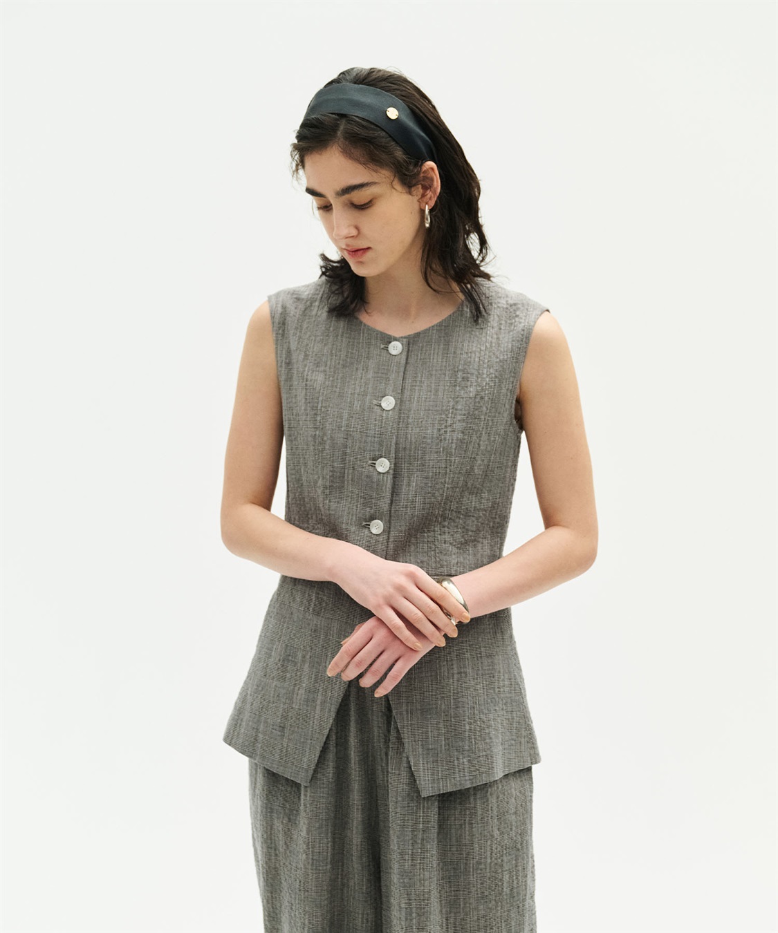 N.O.R.C 【フレンチリネン】フォルムベスト_sub_11