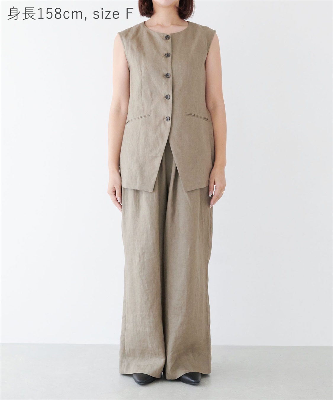 N.O.R.C 【フレンチリネン】フォルムベスト_sub_20