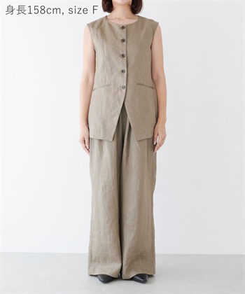 N.O.R.C 【フレンチリネン】フォルムベスト_subthumb_20