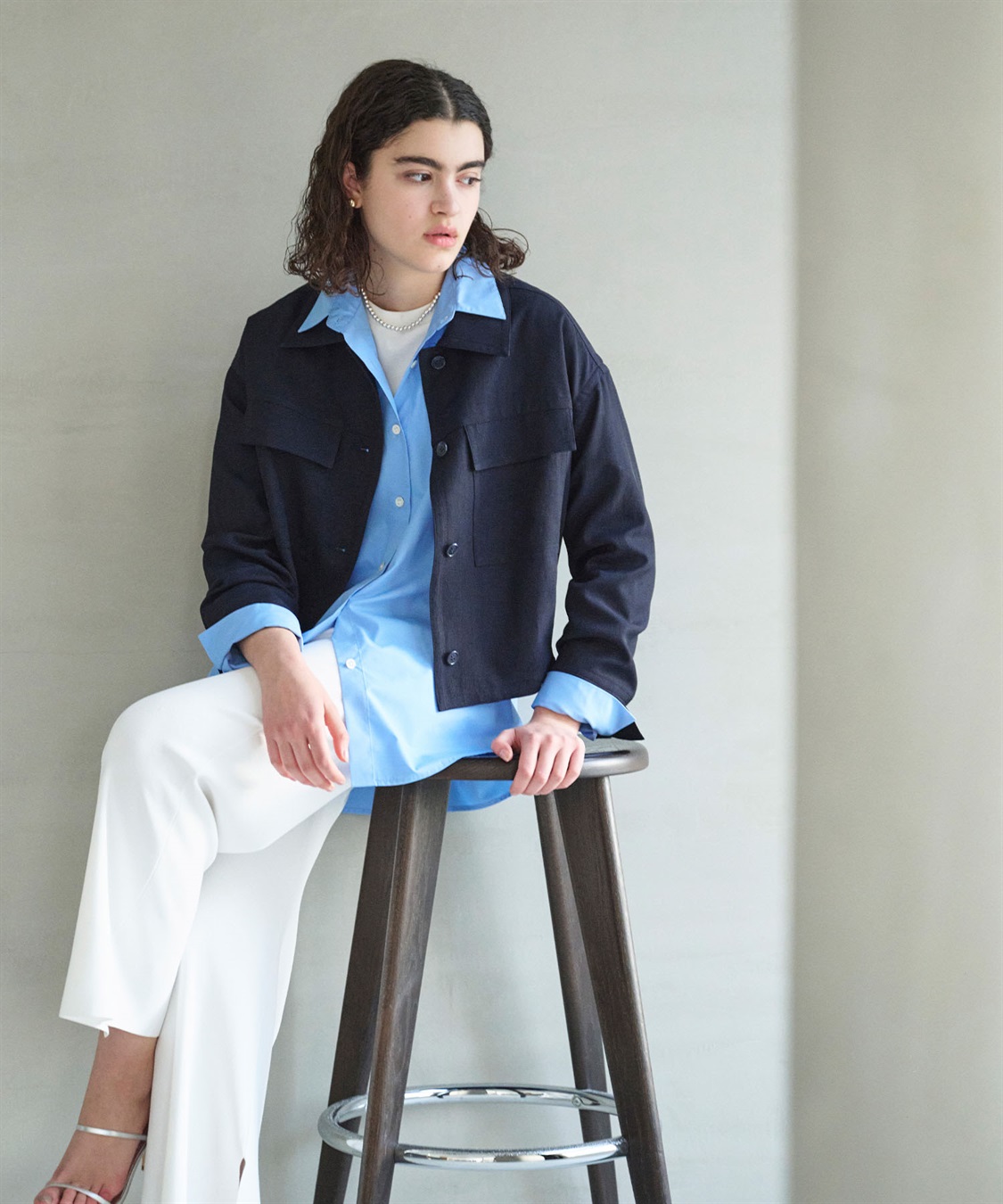 N.O.R.C 【トリアセリネン】ステンカラーブルゾン_sub_3