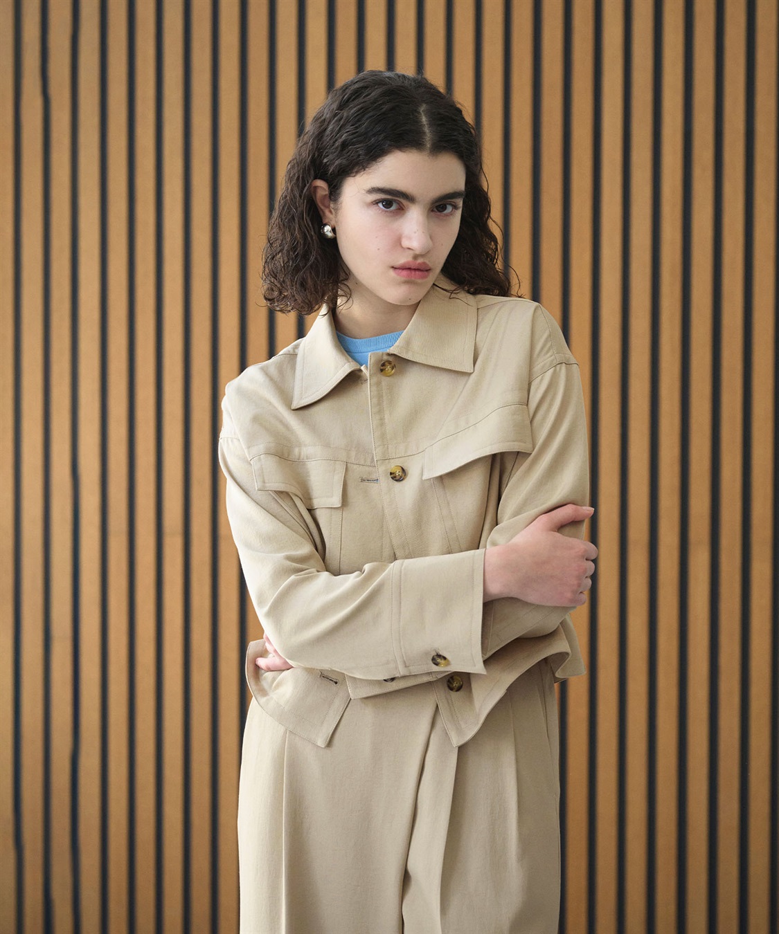 N.O.R.C 【トリアセリネン】ステンカラーブルゾン_sub_12