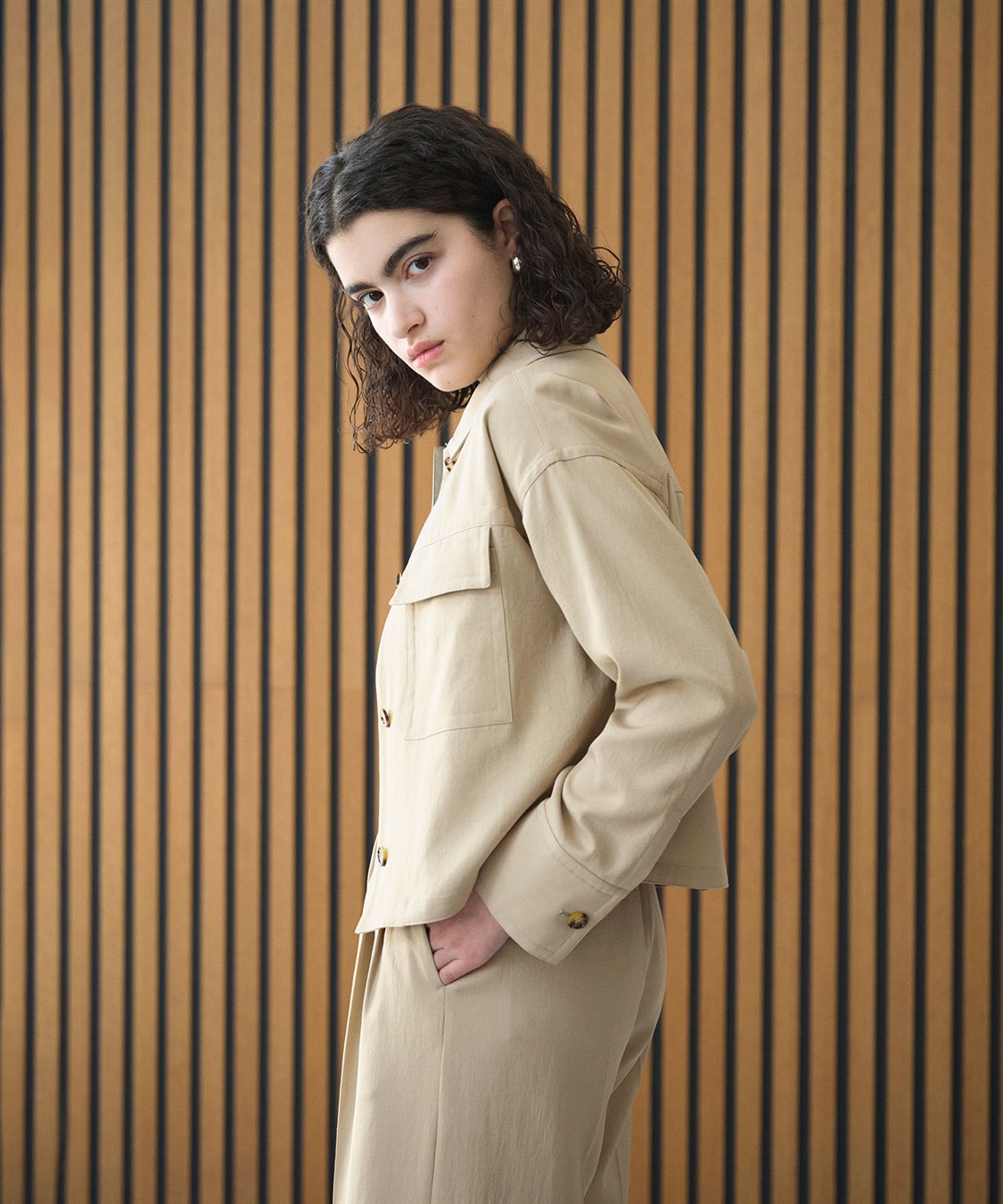 N.O.R.C 【トリアセリネン】ステンカラーブルゾン_sub_16