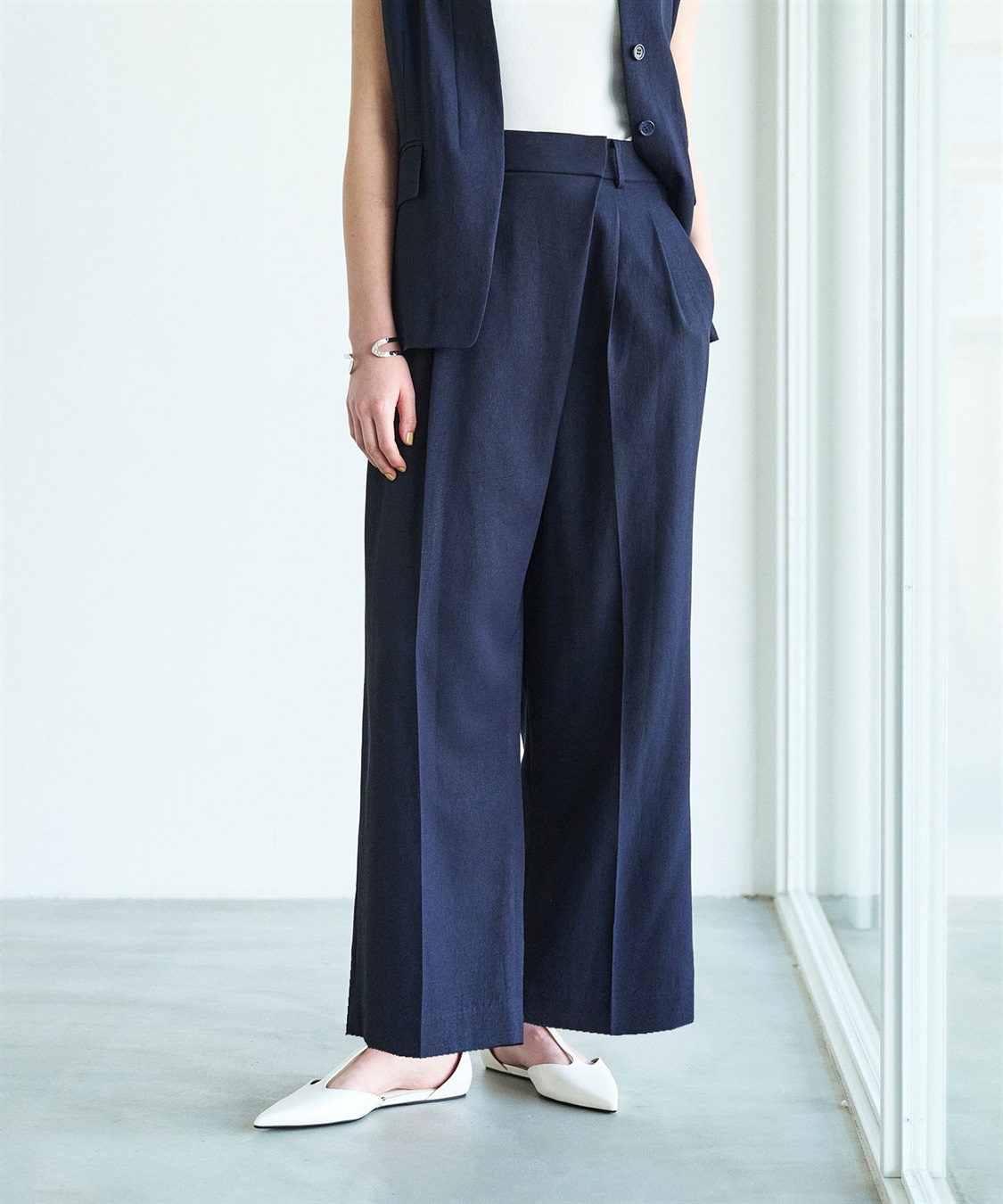 N.O.R.C 【トリアセリネン】ラップトラウザーパンツ_sub_1