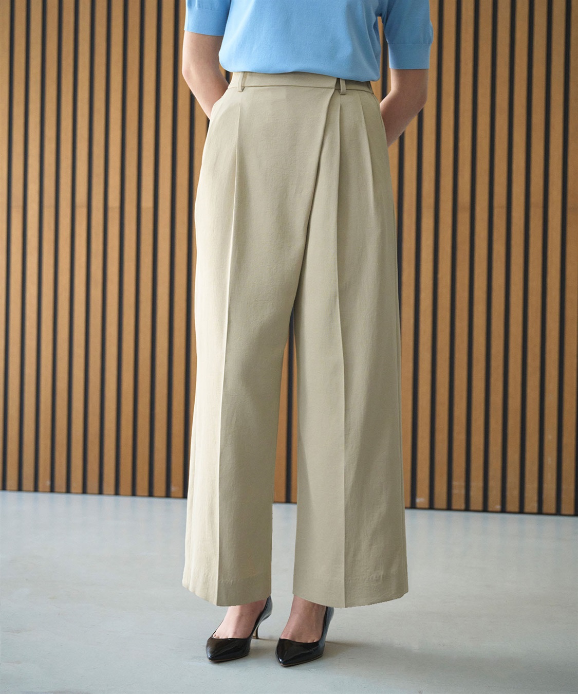 N.O.R.C 【トリアセリネン】ラップトラウザーパンツ_sub_2