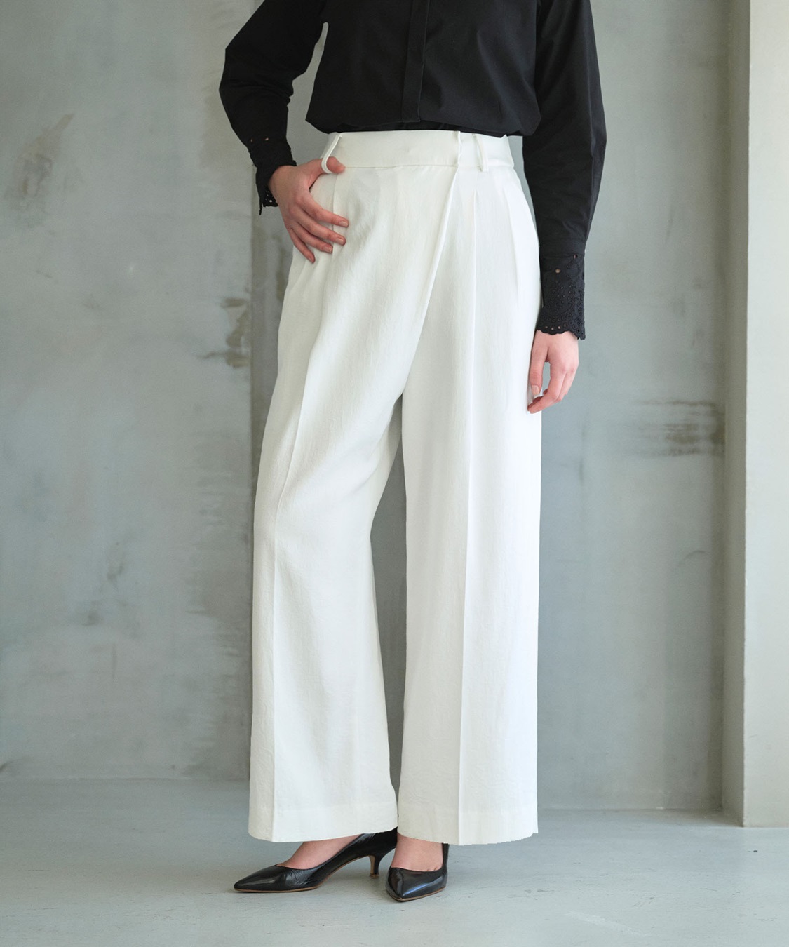 N.O.R.C 【トリアセリネン】ラップトラウザーパンツ_sub_3