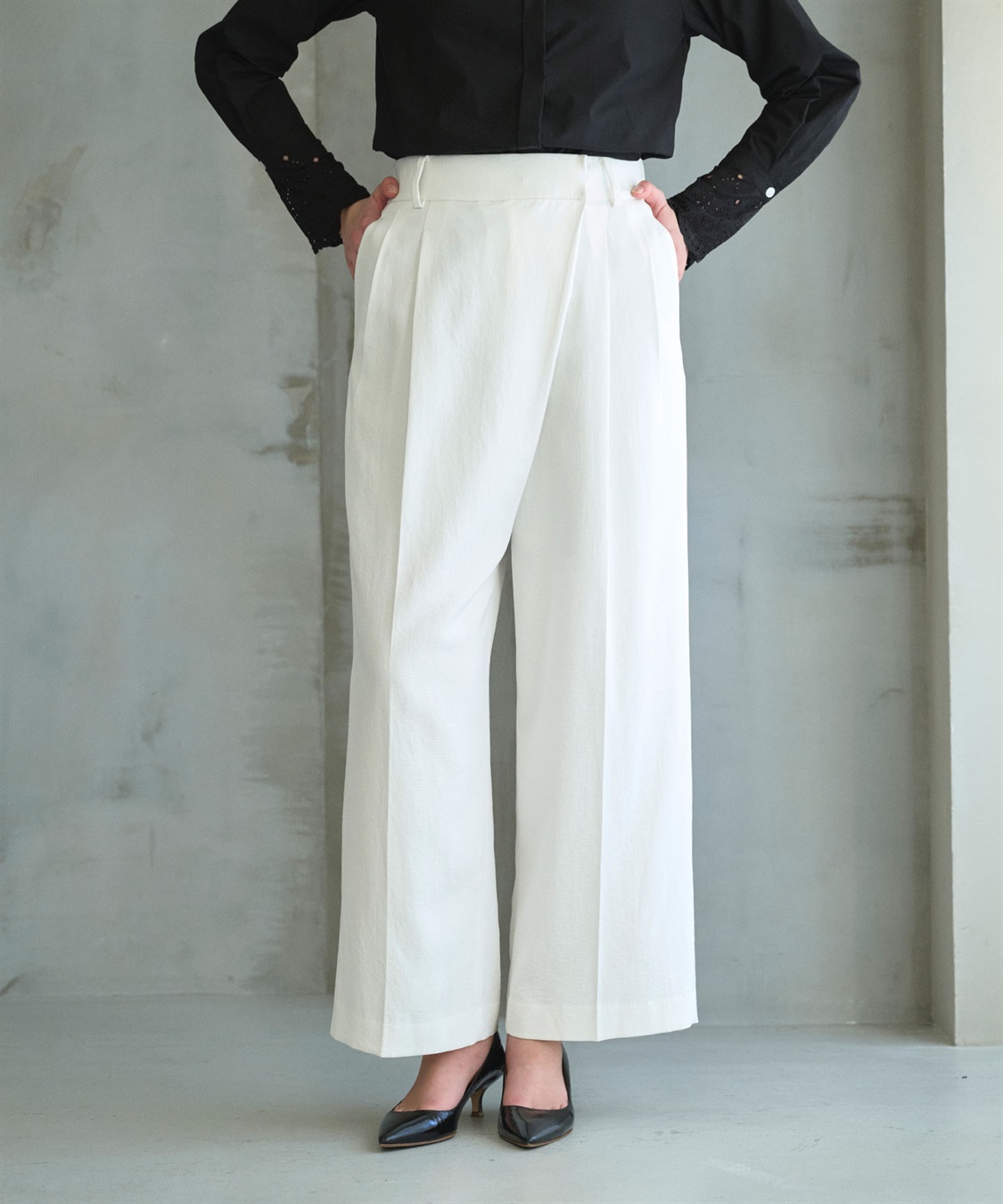 N.O.R.C 【トリアセリネン】ラップトラウザーパンツ_sub_5