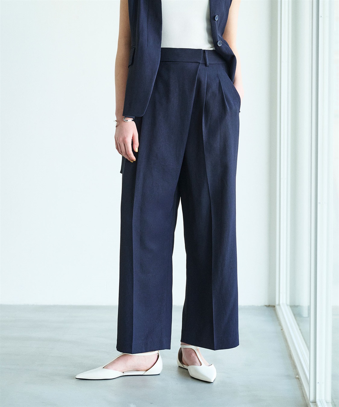 N.O.R.C 【トリアセリネン】ラップトラウザーパンツ_sub_7