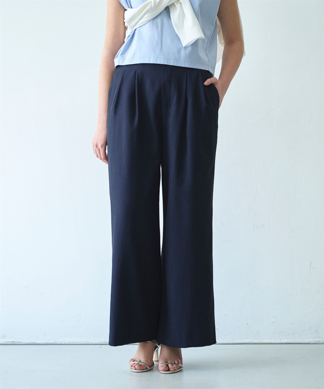 N.O.R.C 【トリアセリネン】ドロストワイドパンツ_sub_7