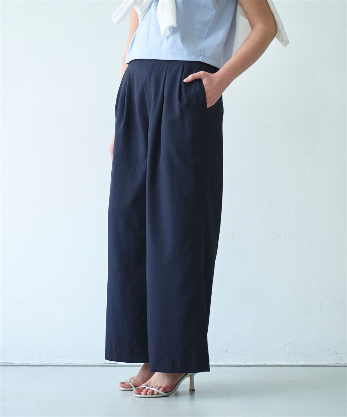 N.O.R.C 【トリアセリネン】ドロストワイドパンツ_sub_10