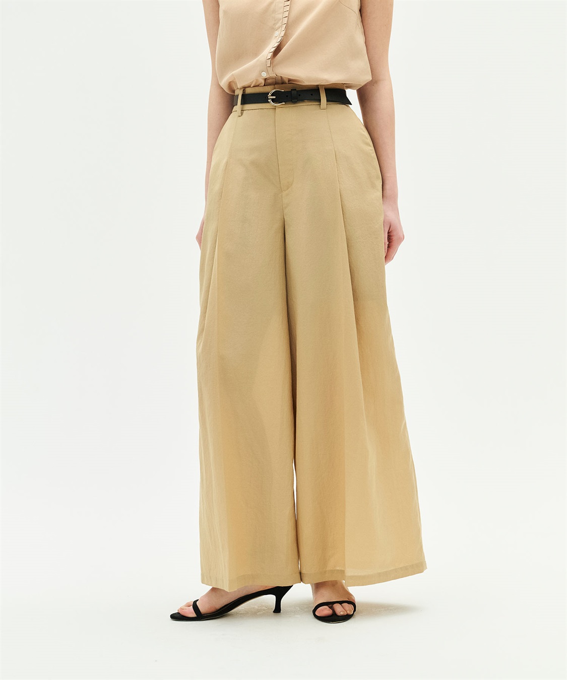 N.O.R.C ブライトローン撥水フレアパンツ【AIRY MOTION】_sub_3