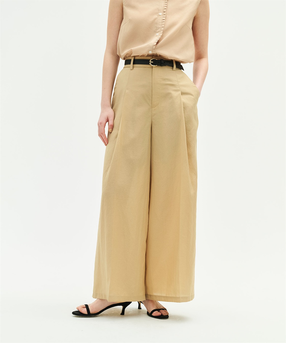 N.O.R.C ブライトローン撥水フレアパンツ【AIRY MOTION】_sub_6