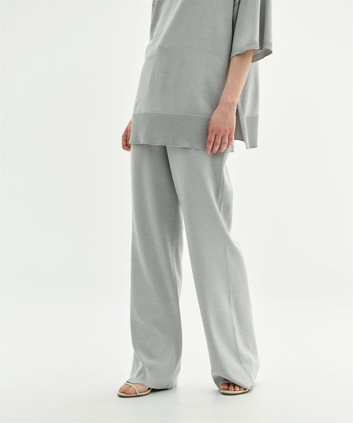 N.O.R.C <FITTING CAMPAIGN対象商品> 【ウォッシャブル】クールフレアニットパンツ_sub_5