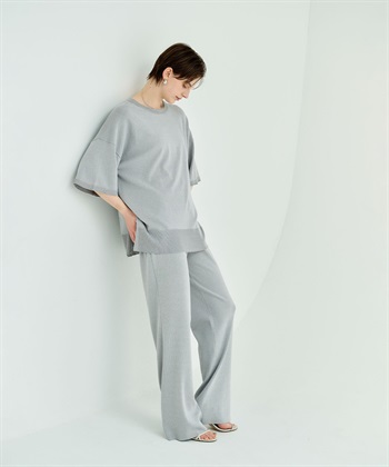 N.O.R.C <FITTING CAMPAIGN対象商品> 【ウォッシャブル】クールフレアニットパンツ_subthumb_7