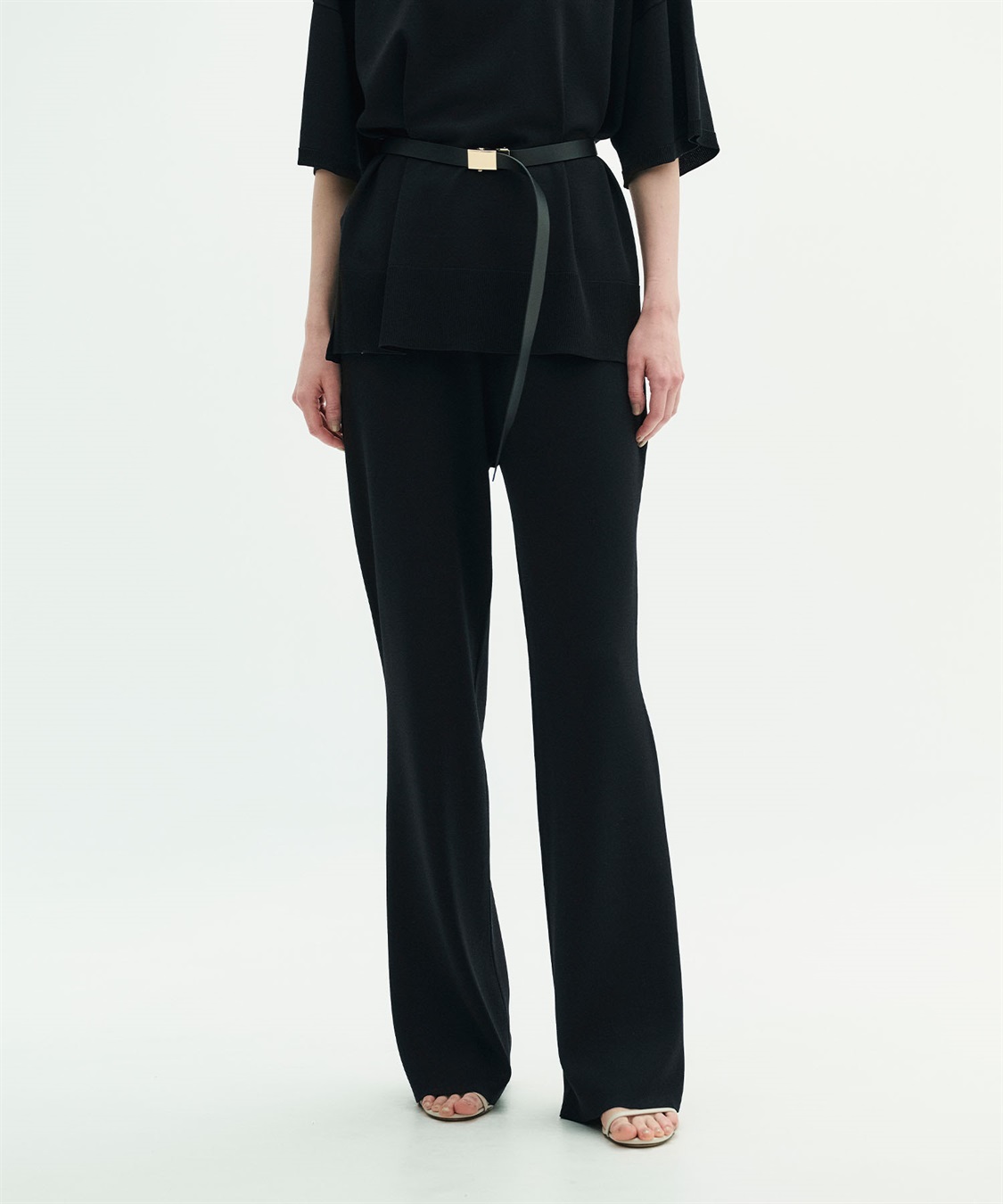 N.O.R.C <FITTING CAMPAIGN対象商品> 【ウォッシャブル】クールフレアニットパンツ_sub_10