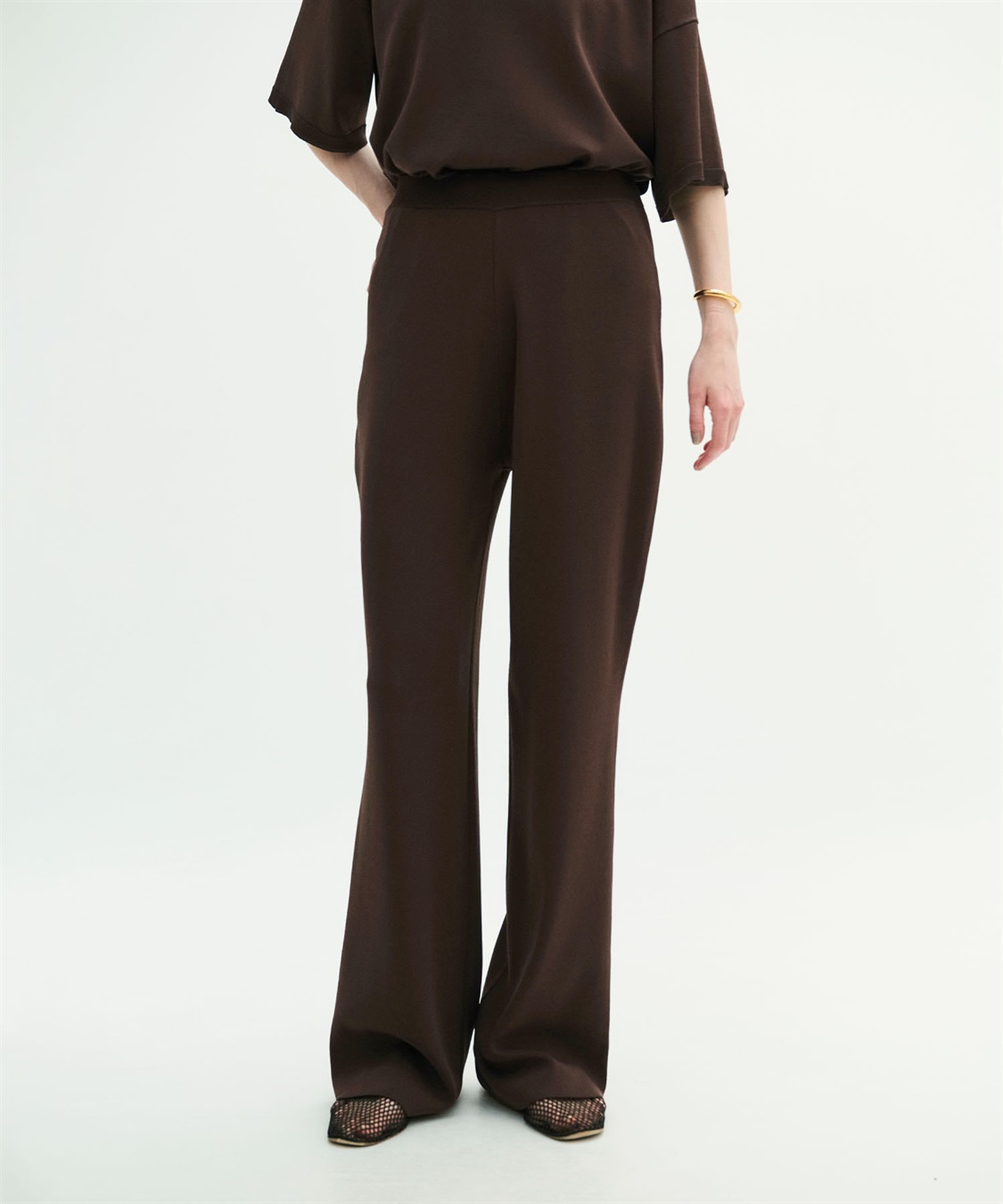 N.O.R.C <FITTING CAMPAIGN対象商品> 【ウォッシャブル】クールフレアニットパンツ_sub_18