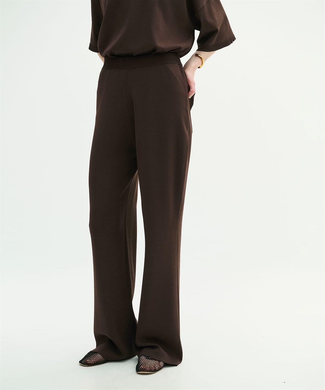 N.O.R.C <FITTING CAMPAIGN対象商品> 【ウォッシャブル】クールフレアニットパンツ_sub_19