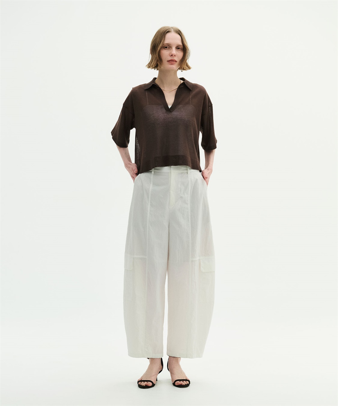 N.O.R.C 【SARACO】スキッパーハーフスリーブニット_sub_18