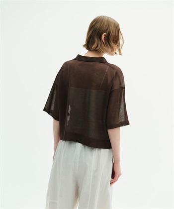 N.O.R.C 【SARACO】スキッパーハーフスリーブニット_subthumb_20