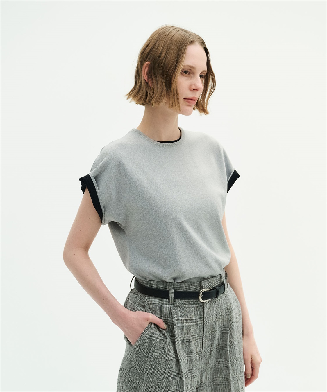 N.O.R.C 【ウォッシャブル】クールニットTEE_sub_2