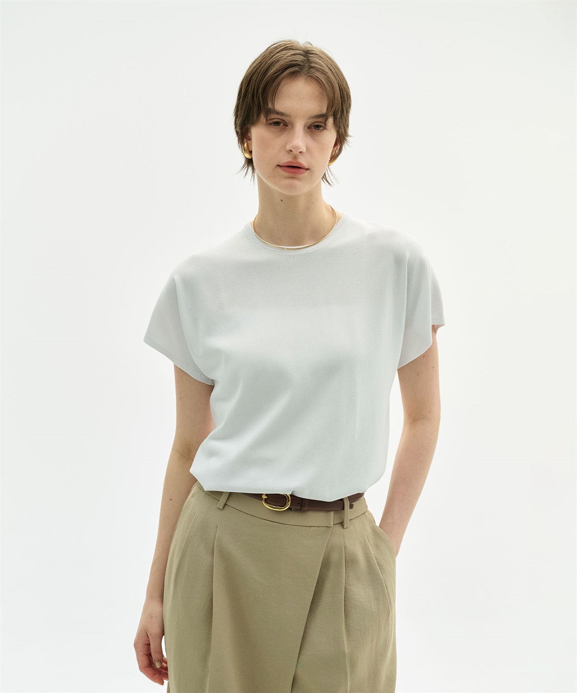 N.O.R.C 【ウォッシャブル】クールニットTEE_sub_5