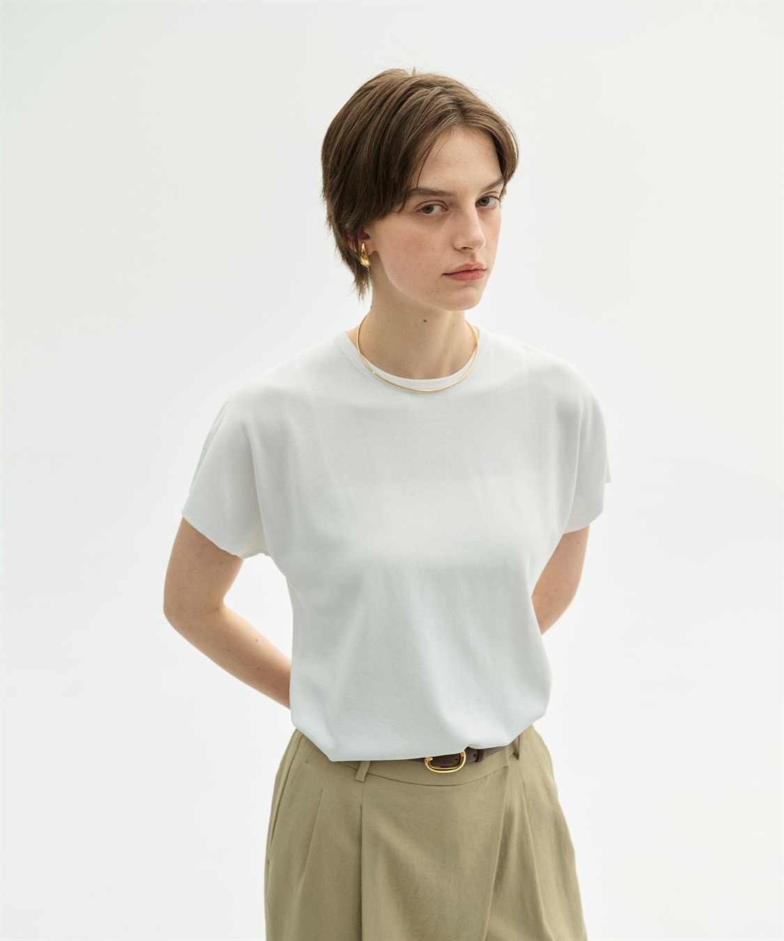 N.O.R.C 【ウォッシャブル】クールニットTEE_sub_8