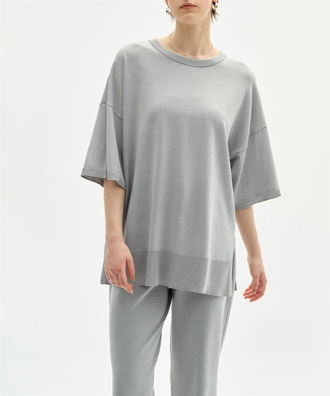 N.O.R.C 【ウォッシャブル】クールリラクシーニットTEE_sub_3