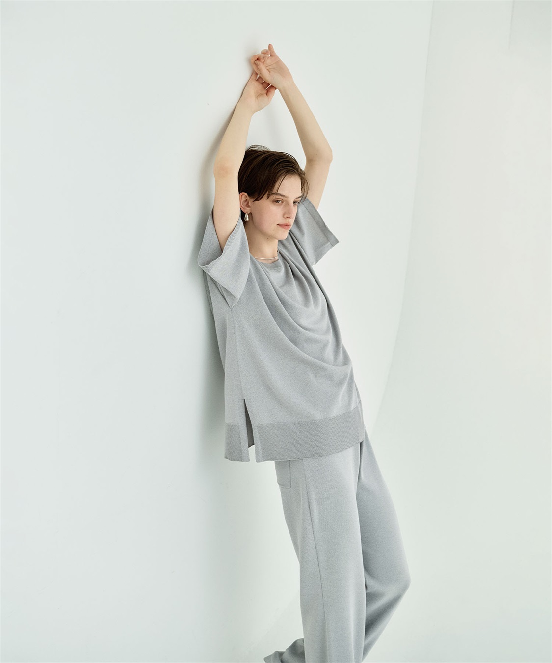 N.O.R.C 【ウォッシャブル】クールリラクシーニットTEE_sub_4