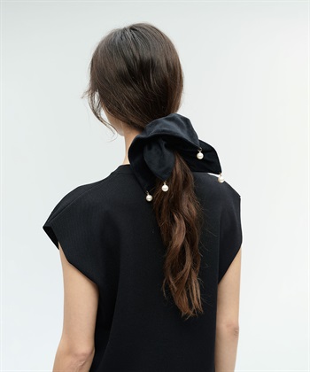 N.O.R.C 【TRESSE】SQUARE CHOUCHOU WITH PEARLS_subthumb_3