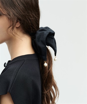 N.O.R.C 【TRESSE】SQUARE CHOUCHOU WITH PEARLS_subthumb_4