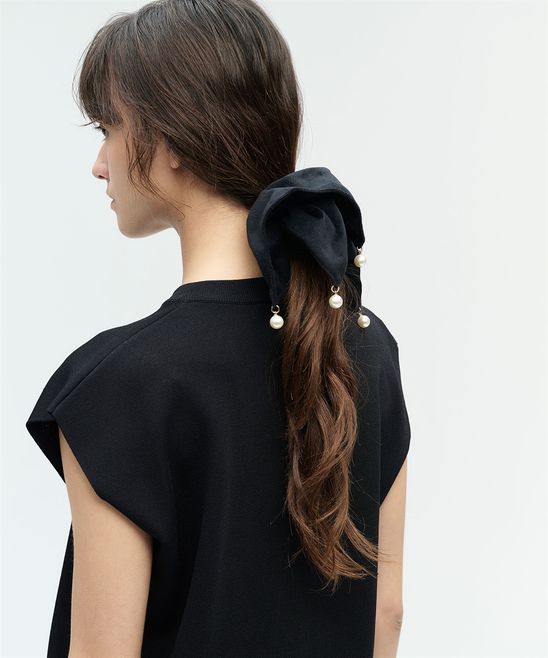 N.O.R.C 【TRESSE】SQUARE CHOUCHOU WITH PEARLS_sub_5