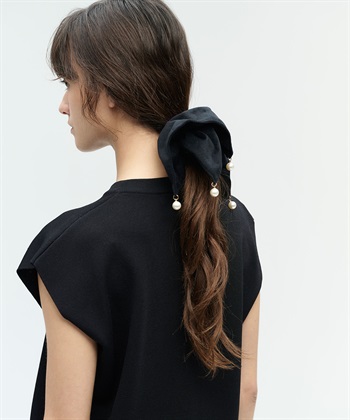 N.O.R.C 【TRESSE】SQUARE CHOUCHOU WITH PEARLS_subthumb_5