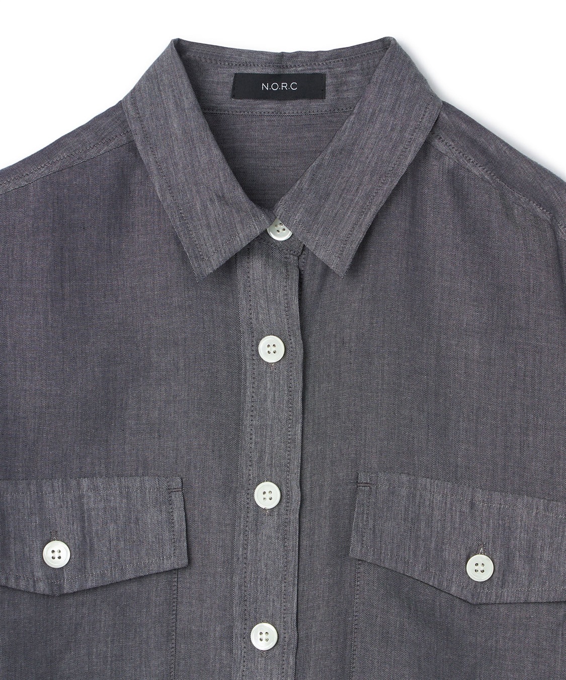 N.O.R.C シアーデニムCPOシャツ_sub_20