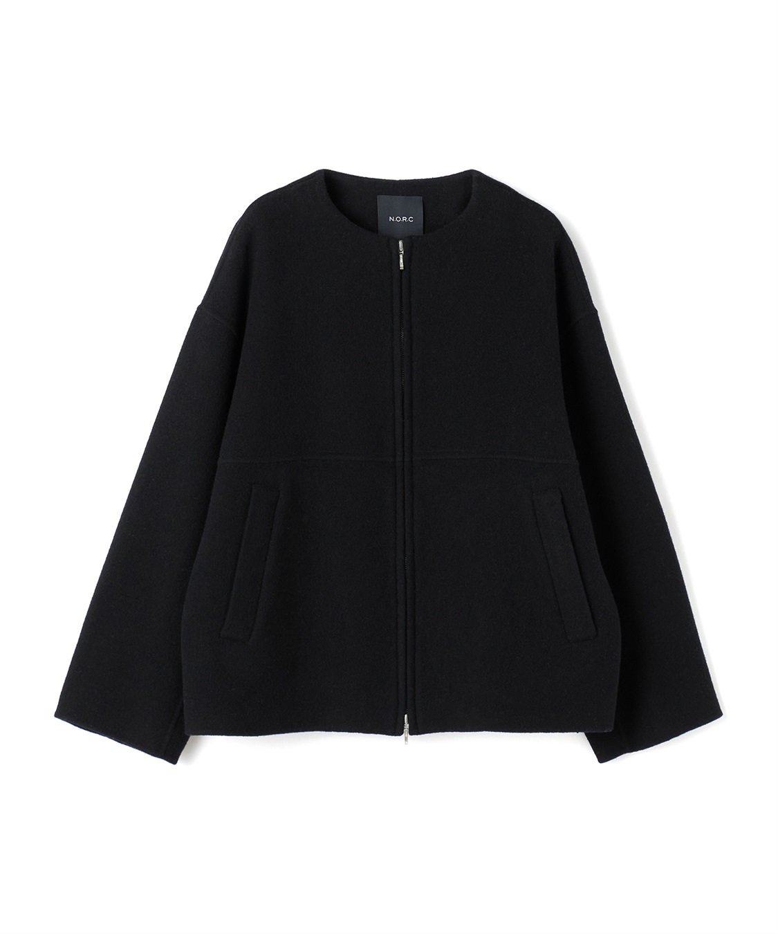 N.O.R.C 【PRE ORDER 10%OFF 9/20まで】ウールメルトンジップミドルリバーコート_sub_40