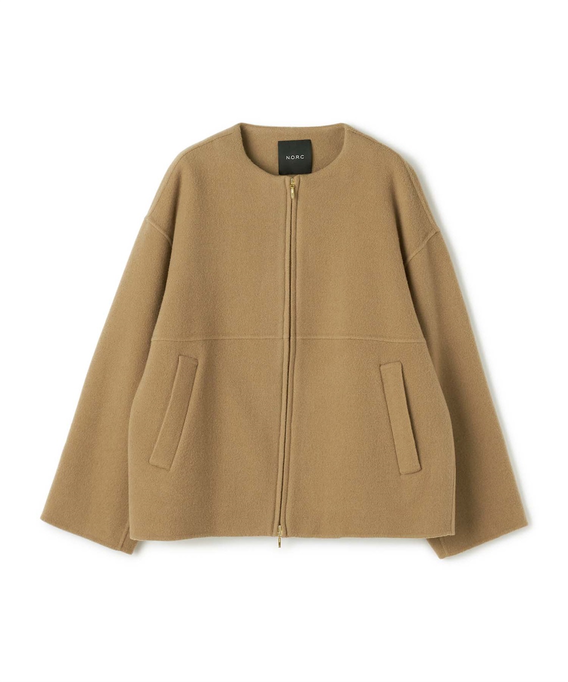 N.O.R.C 【PRE ORDER 10%OFF 9/20まで】ウールメルトンジップミドルリバーコート_sub_41