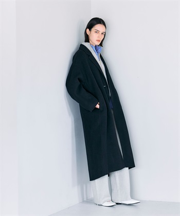 N.O.R.C 【PRE ORDER 10%OFF 9/20まで】ウールメルトンコクーンロングリバーコート_subthumb_12