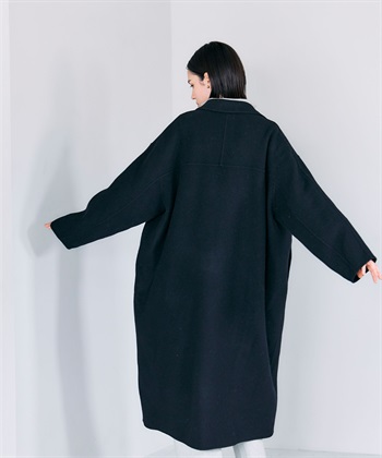 N.O.R.C 【PRE ORDER 10%OFF 9/20まで】ウールメルトンコクーンロングリバーコート_subthumb_17
