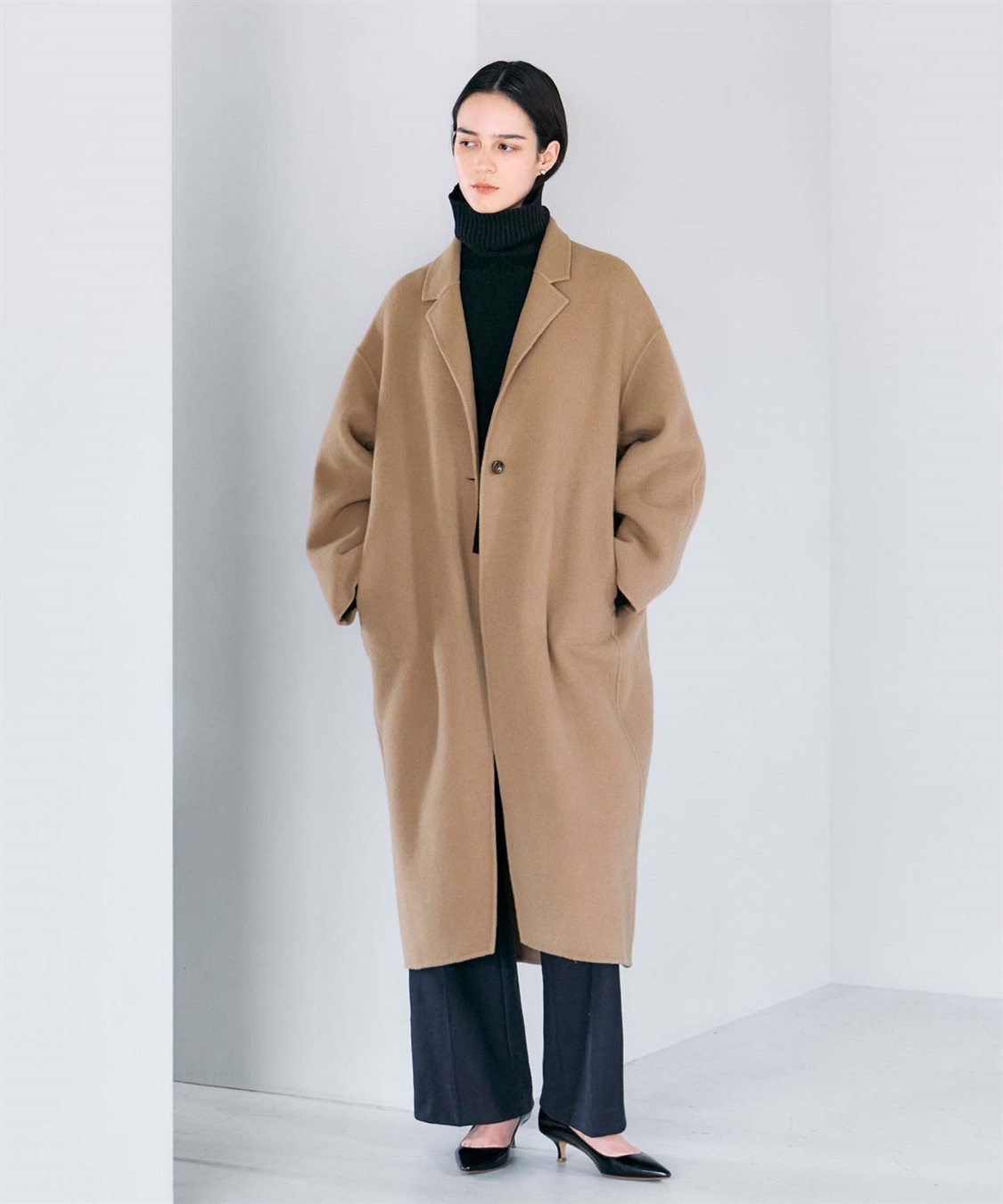N.O.R.C 【PRE ORDER 10%OFF 9/20まで】ウールメルトンコクーンロングリバーコート_sub_28